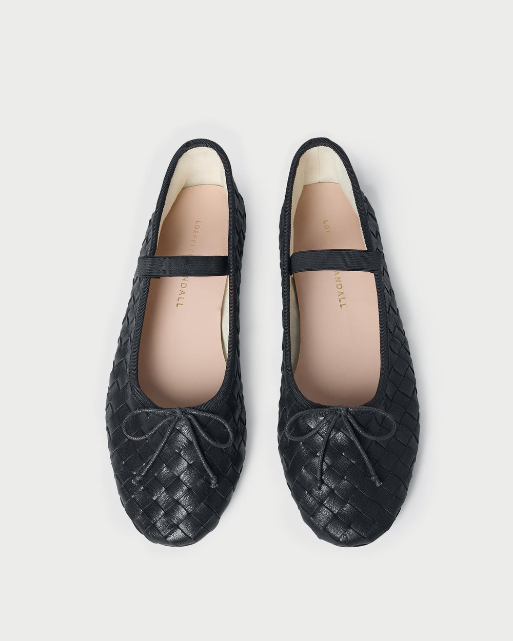 Loeffler Randall / Leonie Black Woven Ballet Flat