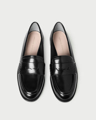 Loeffler Randall / Rachel Black Leather Loafer