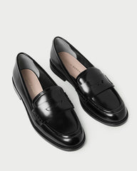 Loeffler Randall / Rachel Black Leather Loafer
