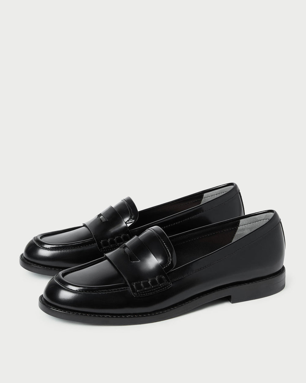 Loeffler Randall / Rachel Black Leather Loafer