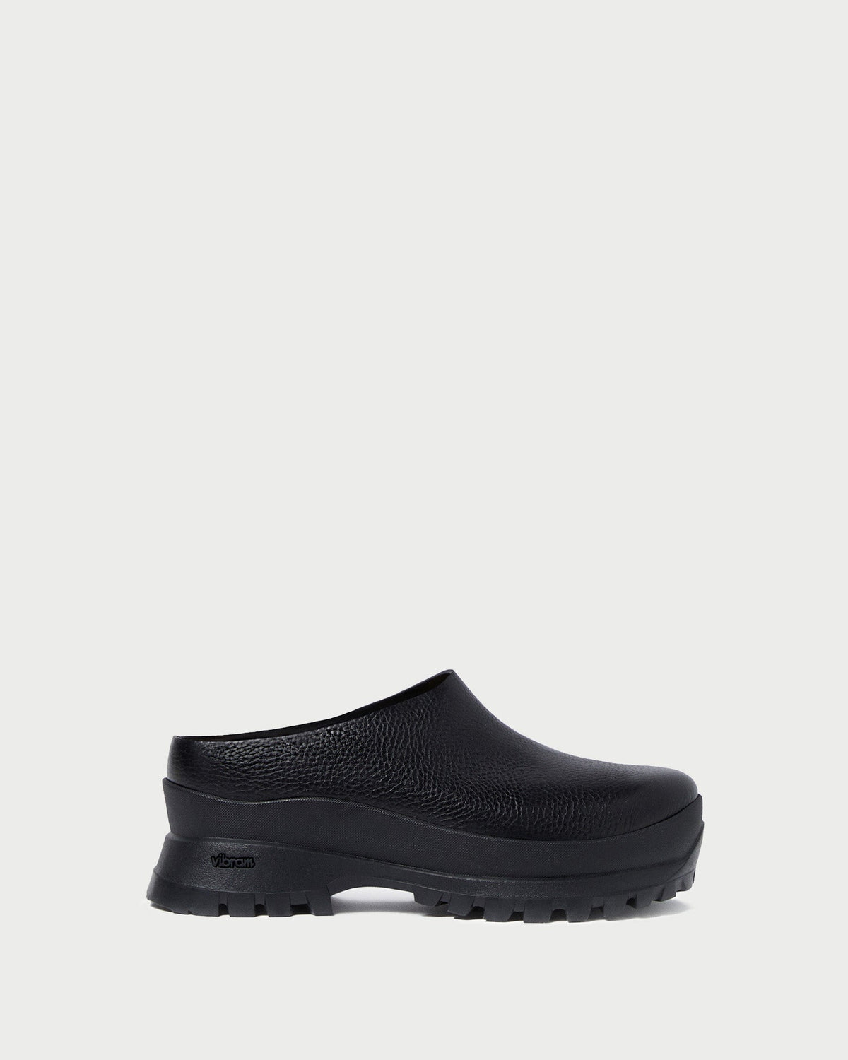 Loeffler Randall / Gemma Black Leather Lug Mule