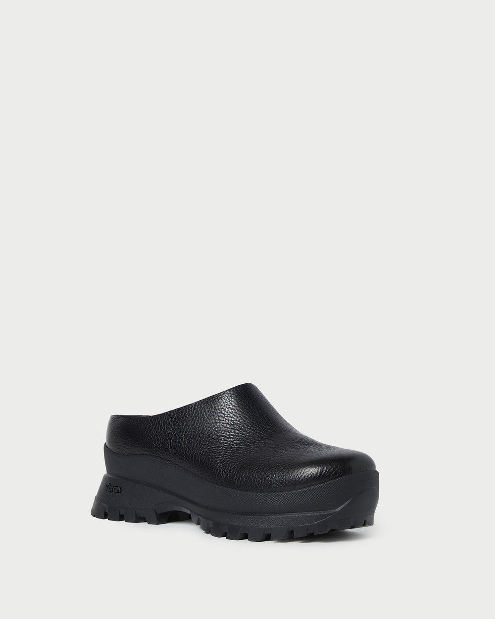 Loeffler Randall / Gemma Black Leather Lug Mule