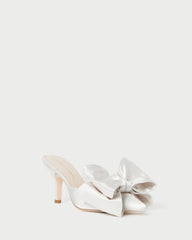 Loeffler Randall / Margot Cream Satin Bow Mule