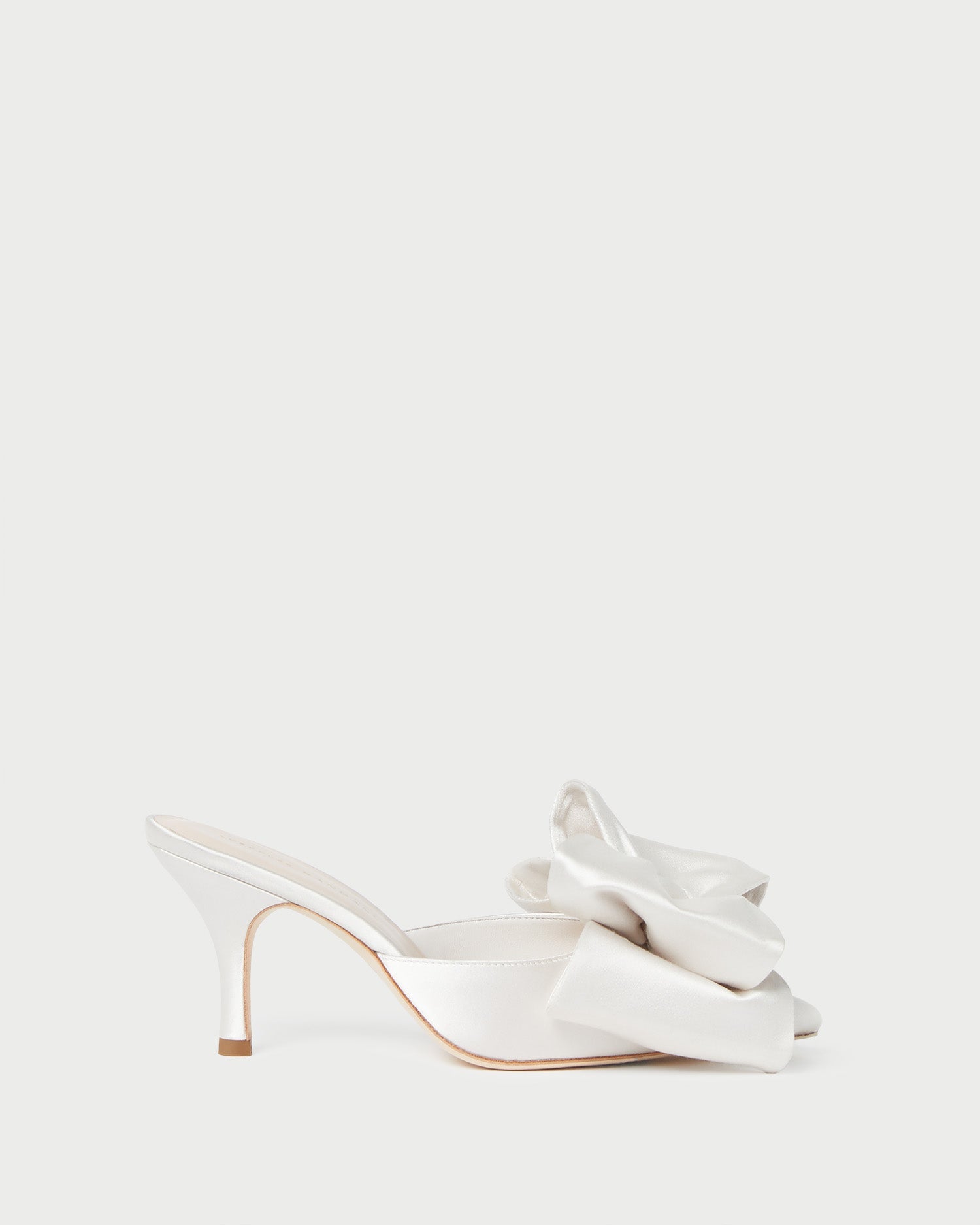 Loeffler Randall / Margot Cream Satin Bow Mule