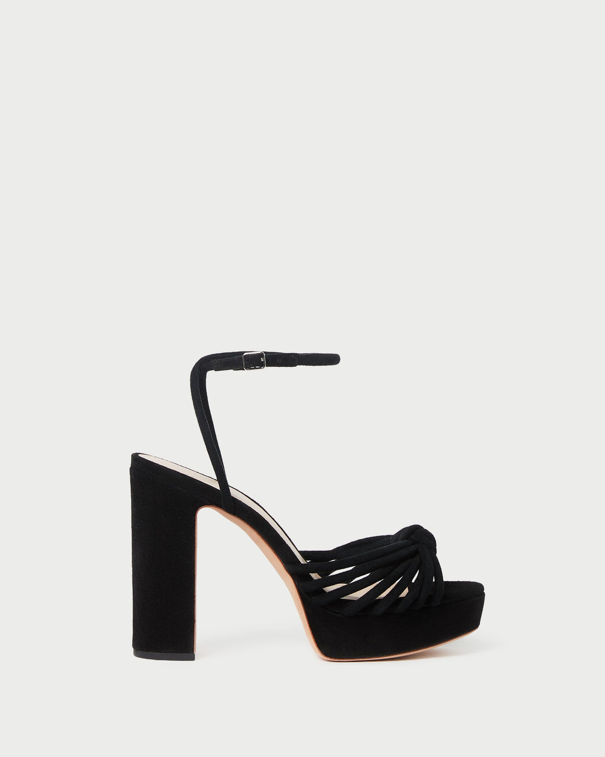 Loeffler Randall / Rivka Black Suede Platform Sandal