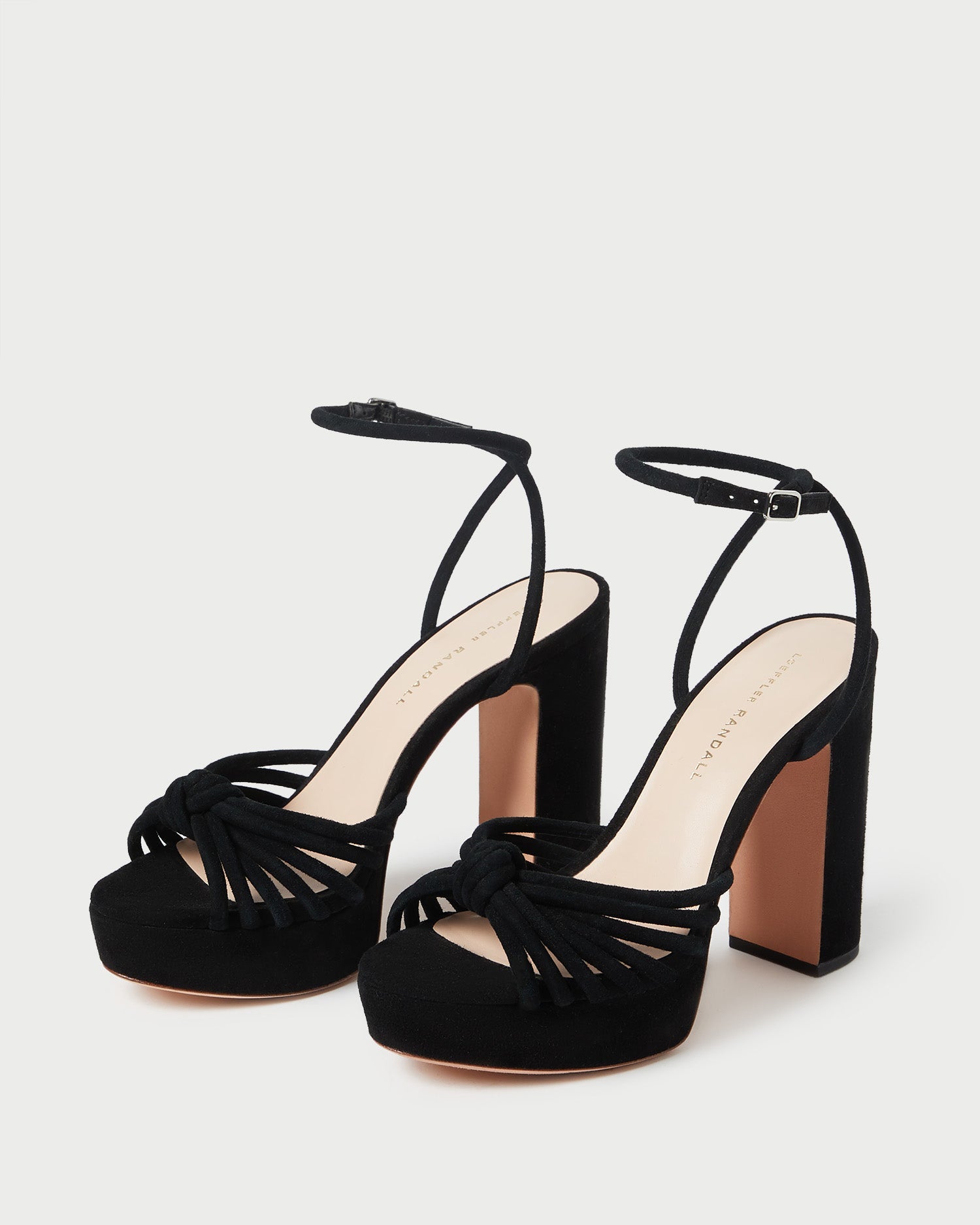 Loeffler Randall / Rivka Black Suede Platform Sandal