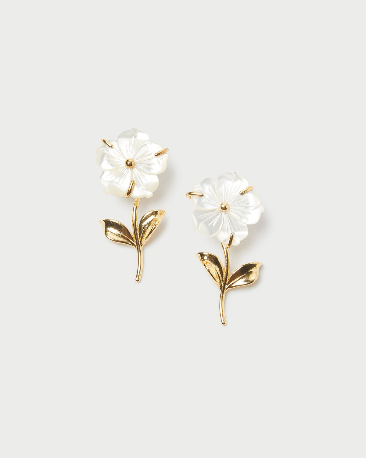 Loeffler Randall / Mai Gold/Pearl Flower Earrings