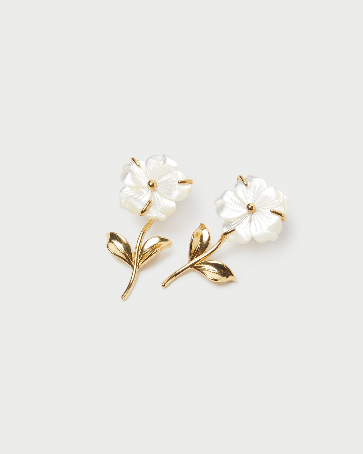 Loeffler Randall / Mai Gold/Pearl Flower Earrings