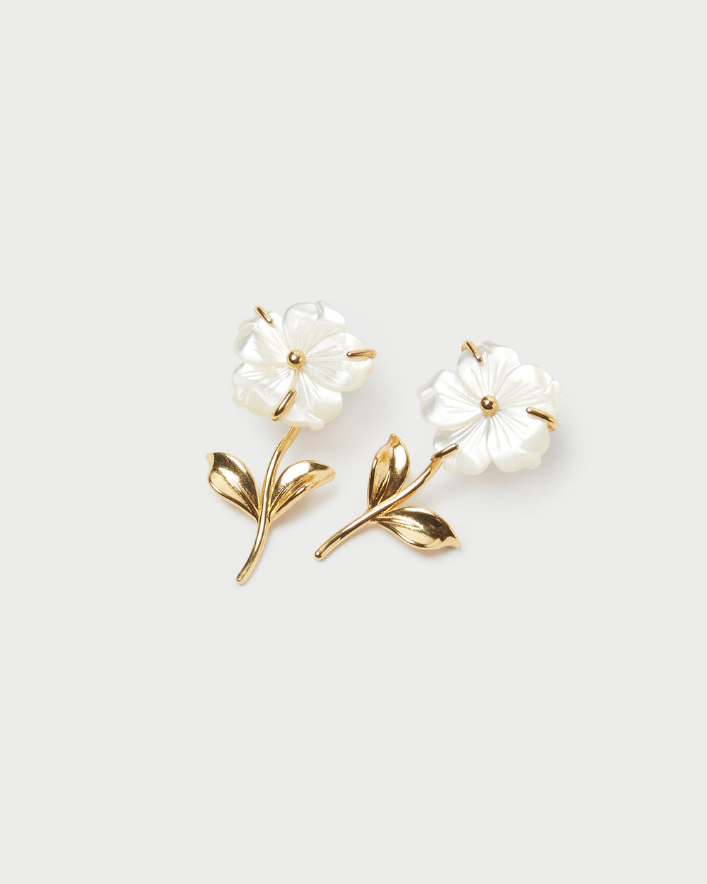 Loeffler Randall / Mai Gold/Pearl Flower Earrings