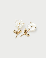 Loeffler Randall / Mai Gold/Pearl Flower Earrings