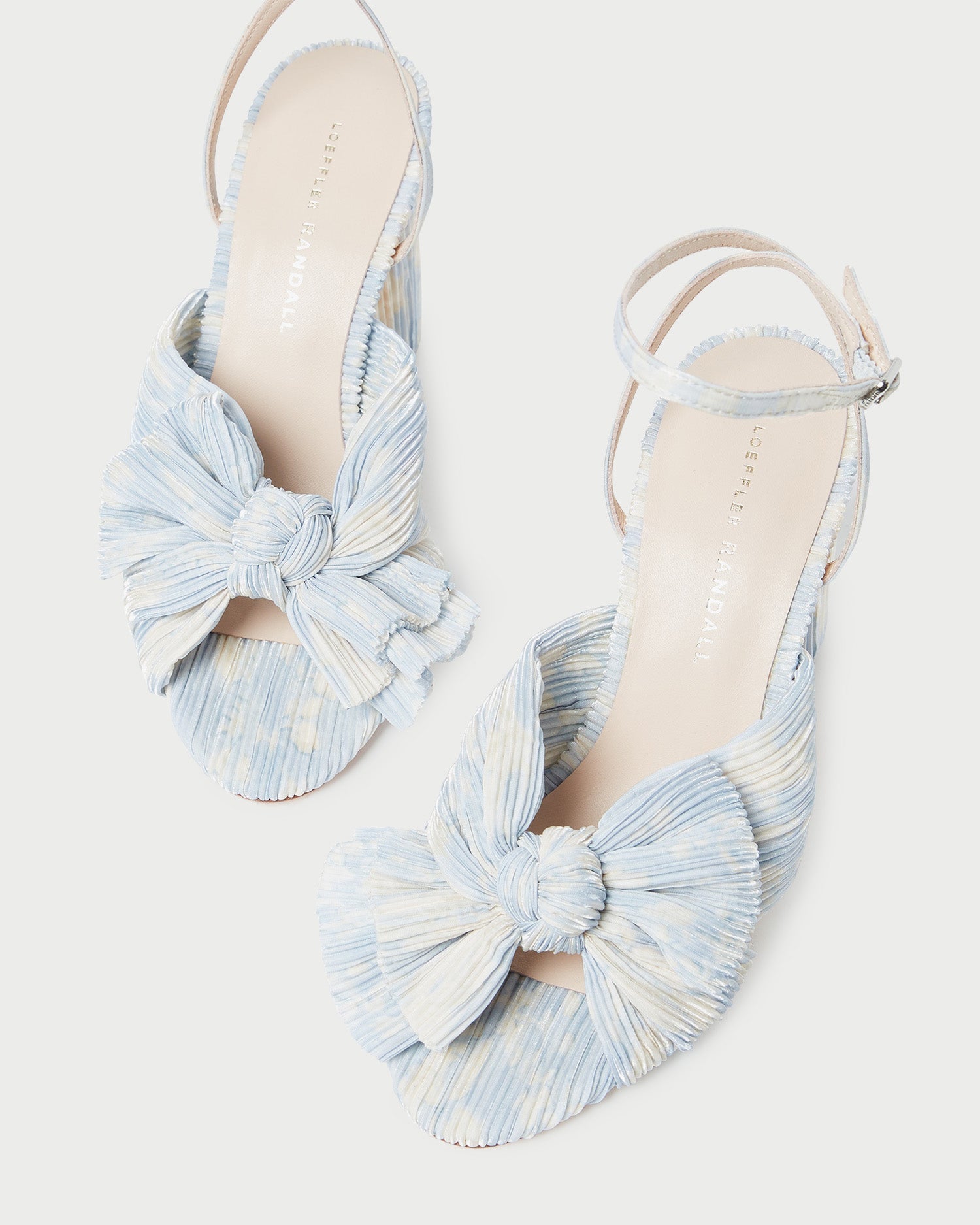 Loeffler Randall / Camellia Blue Floral Bow Heel