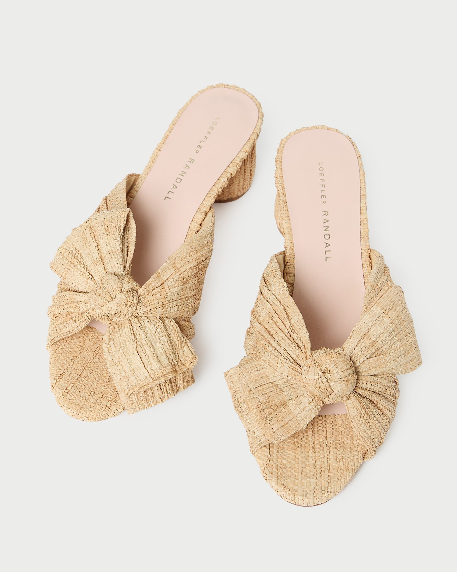 Loeffler Randall / Emilia Natural Pleated Bow Heel