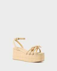 Loeffler Randall / Hudson Natural Raffia Platform Sandal