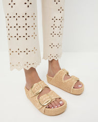 Loeffler Randall / Theo Natural Two-Band Sandal