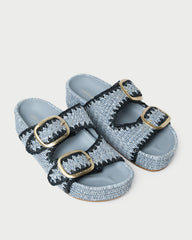 Loeffler Randall / Theo Blue Two-Band Sandal