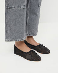 Loeffler Randall / Landon Black Mesh Ballet Flat