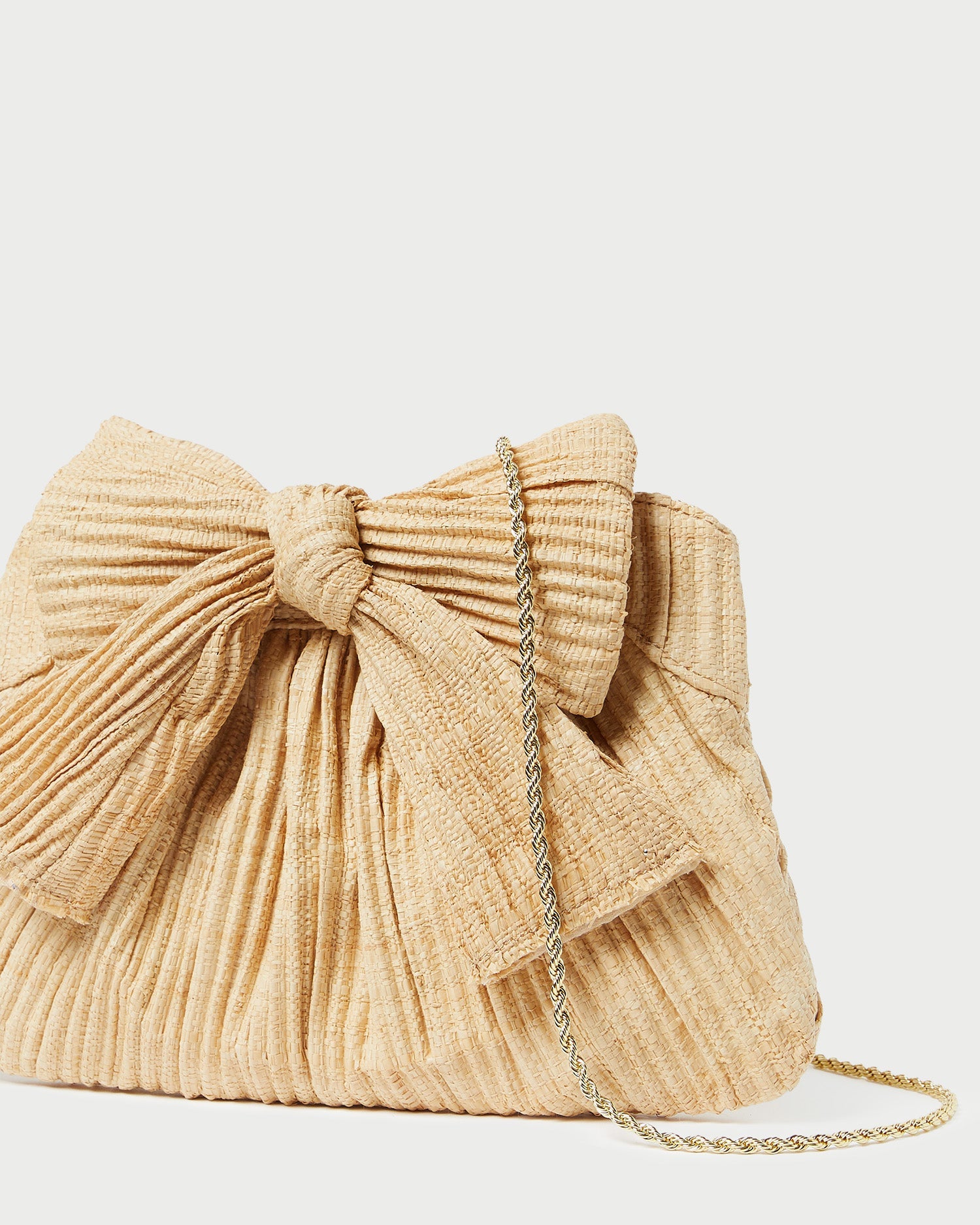 Loeffler Randall / Rayne Natural Bow Clutch