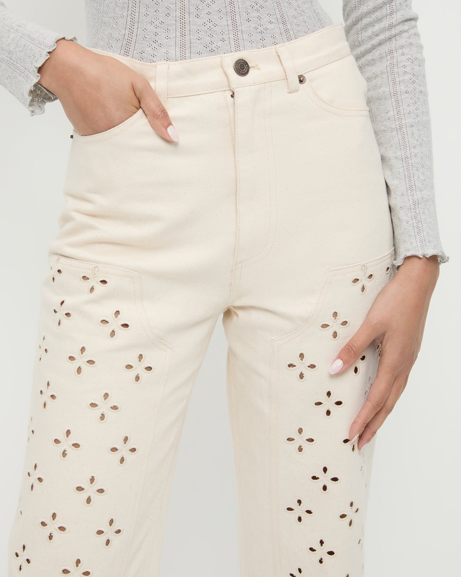Loeffler Randall / Demi Embroidered Pant