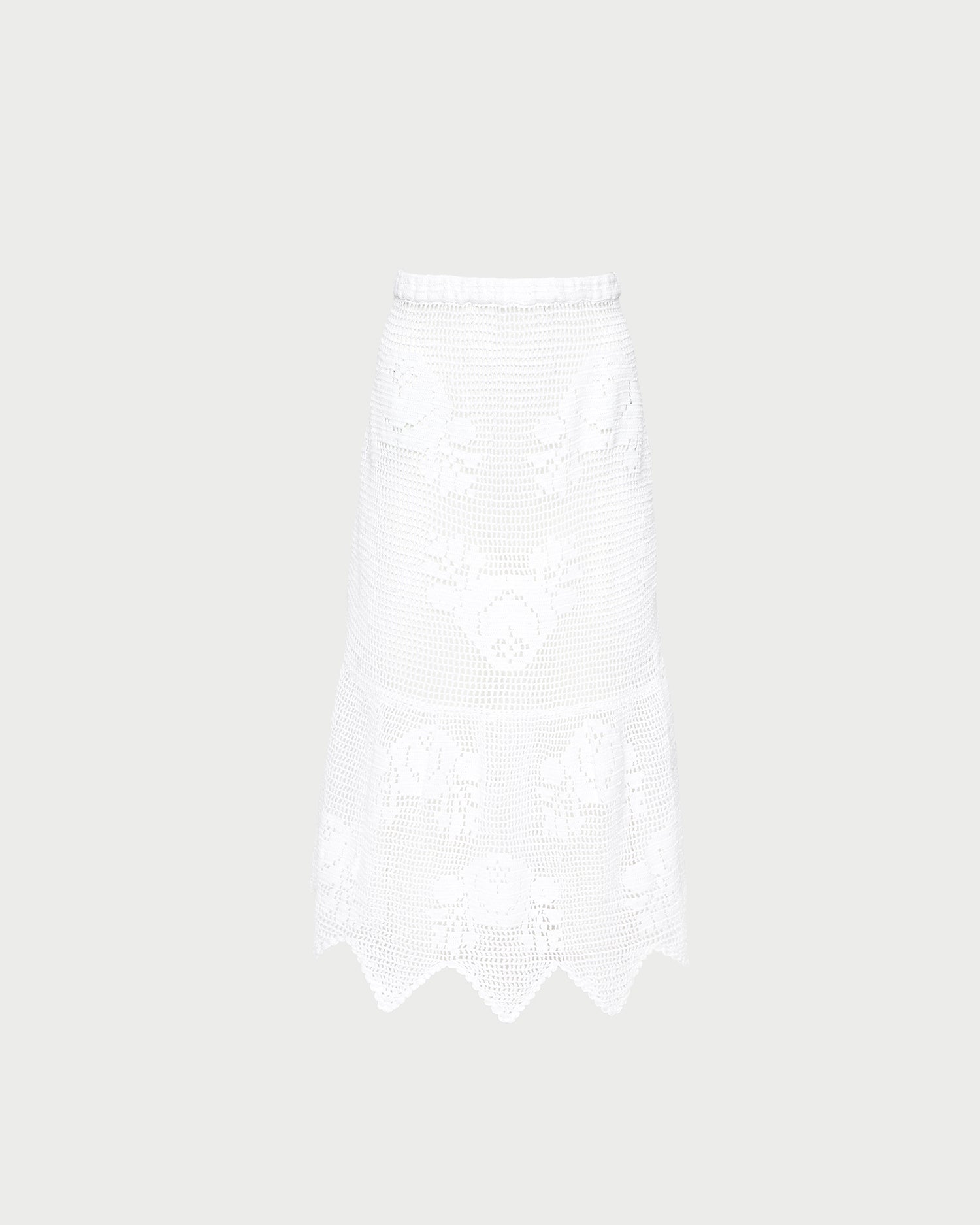 Loeffler Randall / Sullivan Cream Crochet Skirt