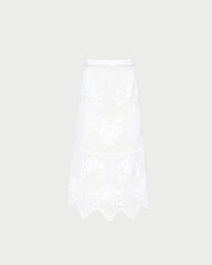 Loeffler Randall / Sullivan Cream Crochet Skirt