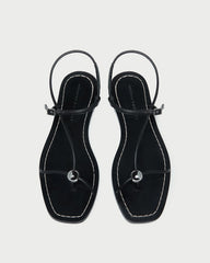 Loeffler Randall / Lara Black Leather Sandal