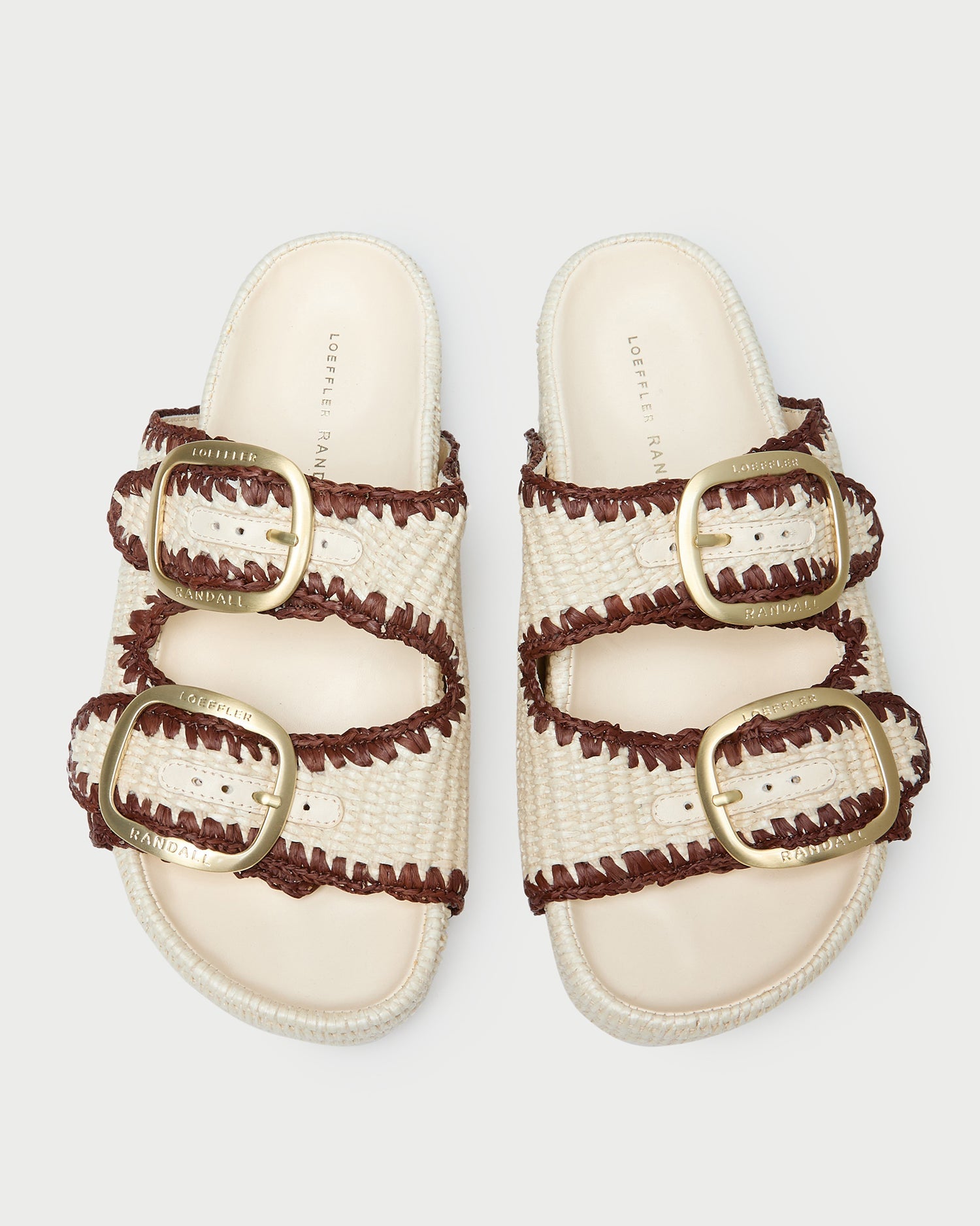 Loeffler Randall / Theo Cream Two-Band Sandal