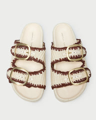 Loeffler Randall / Theo Cream Two-Band Sandal