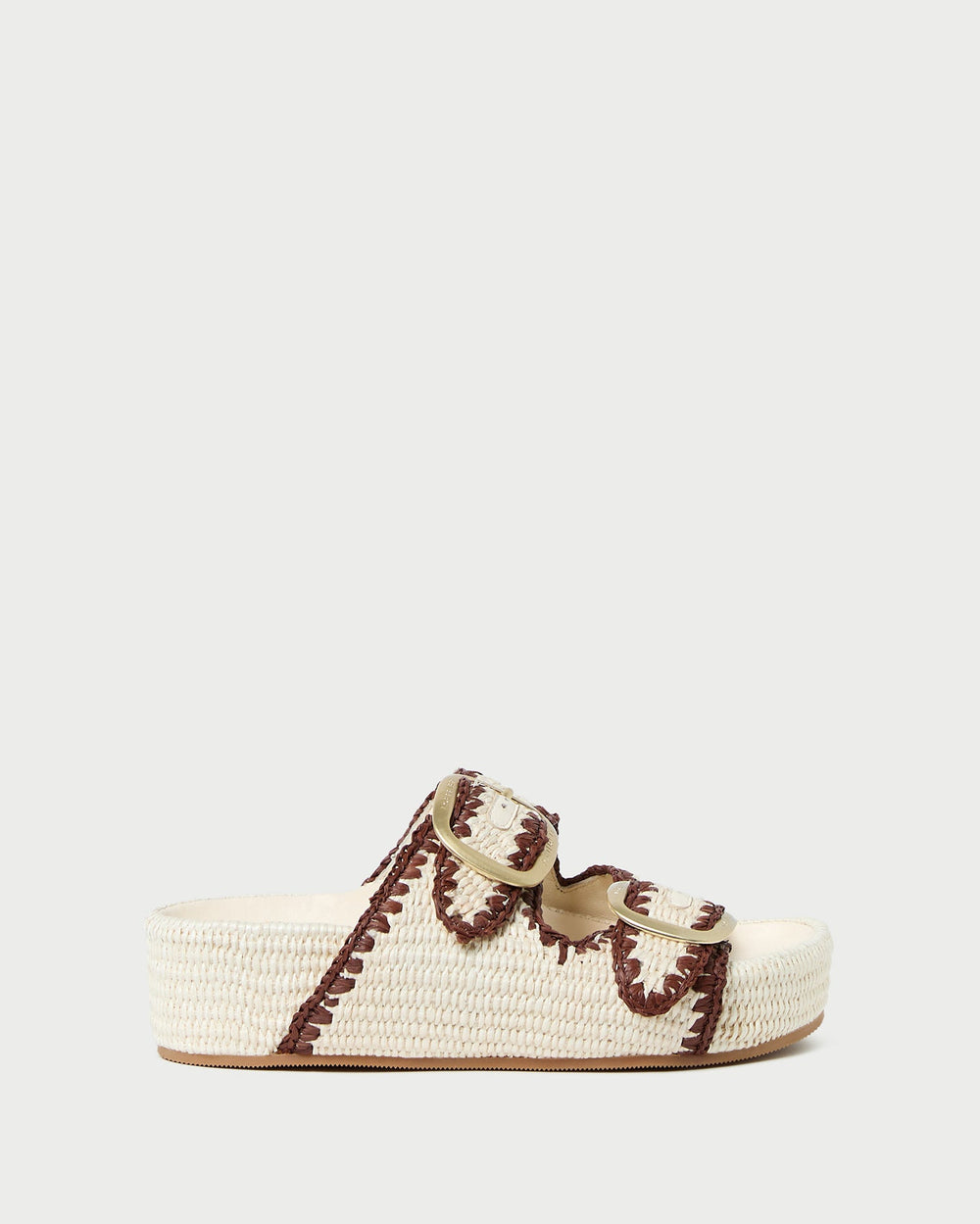 Loeffler Randall / Theo Cream Two-Band Sandal