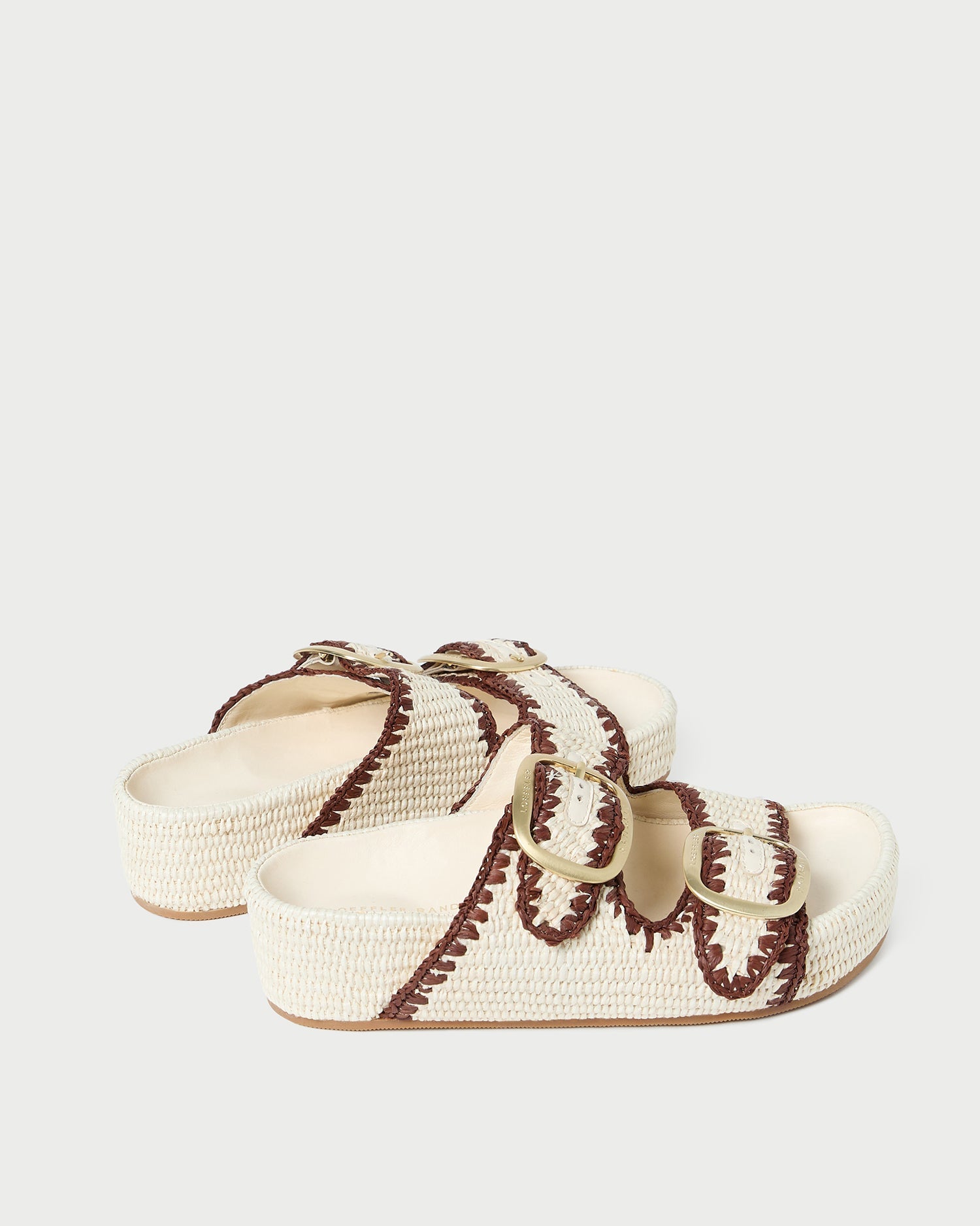 Loeffler Randall / Theo Cream Two-Band Sandal