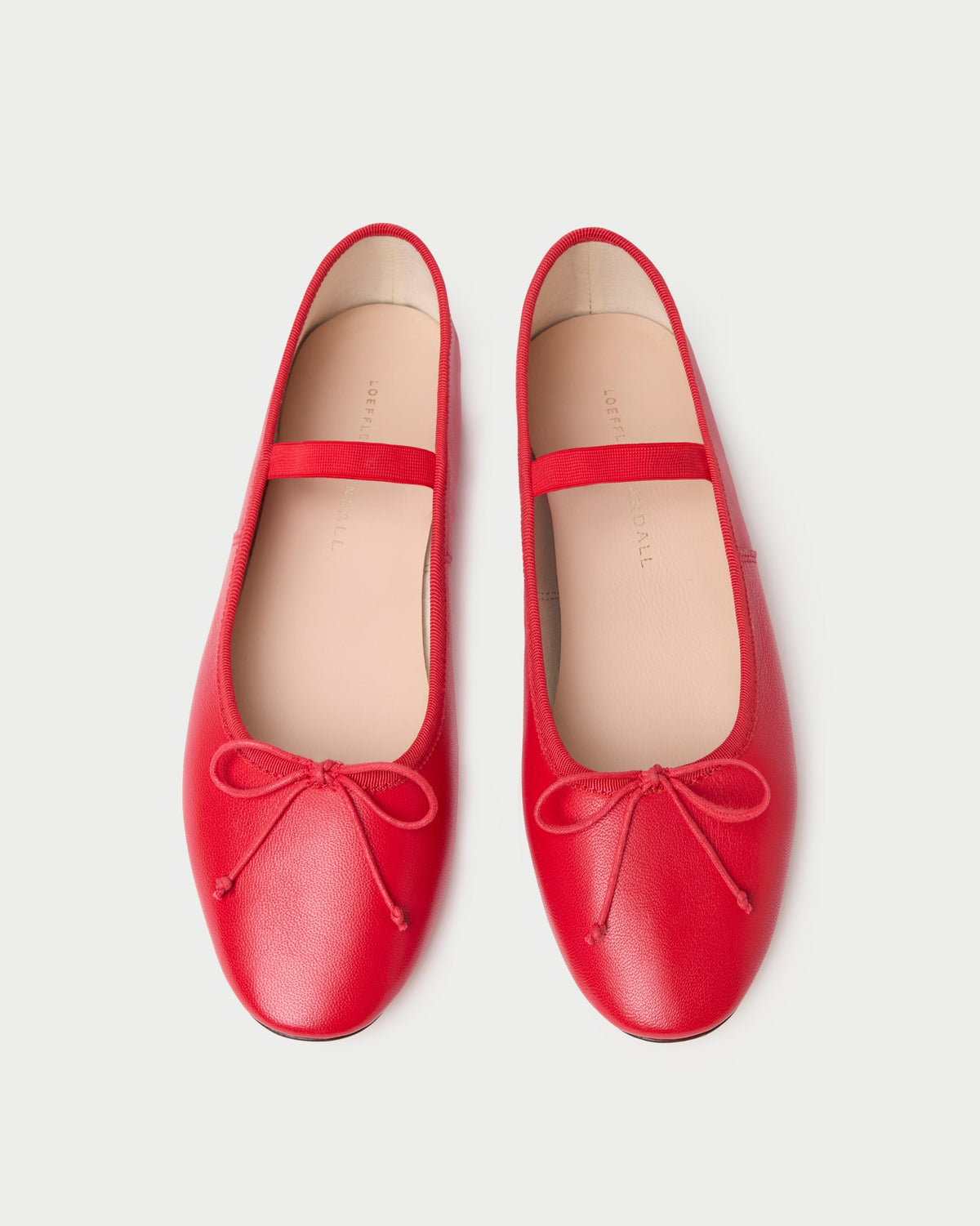 Loeffler Randall / Leonie Red Leather Ballet Flat