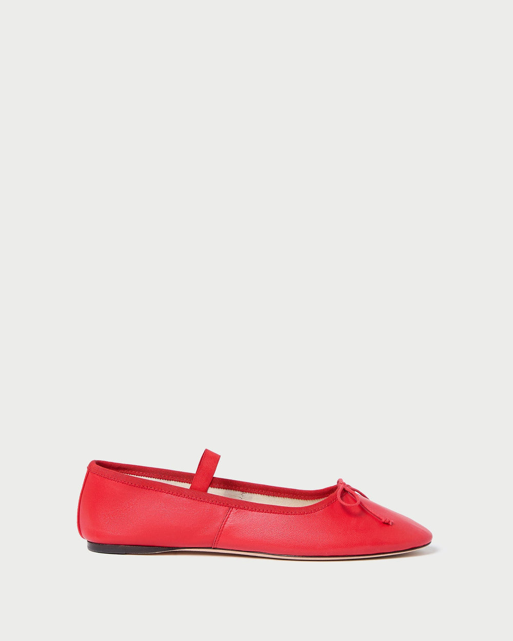 Loeffler Randall / Leonie Red Leather Ballet Flat