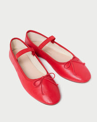 Loeffler Randall / Leonie Red Leather Ballet Flat