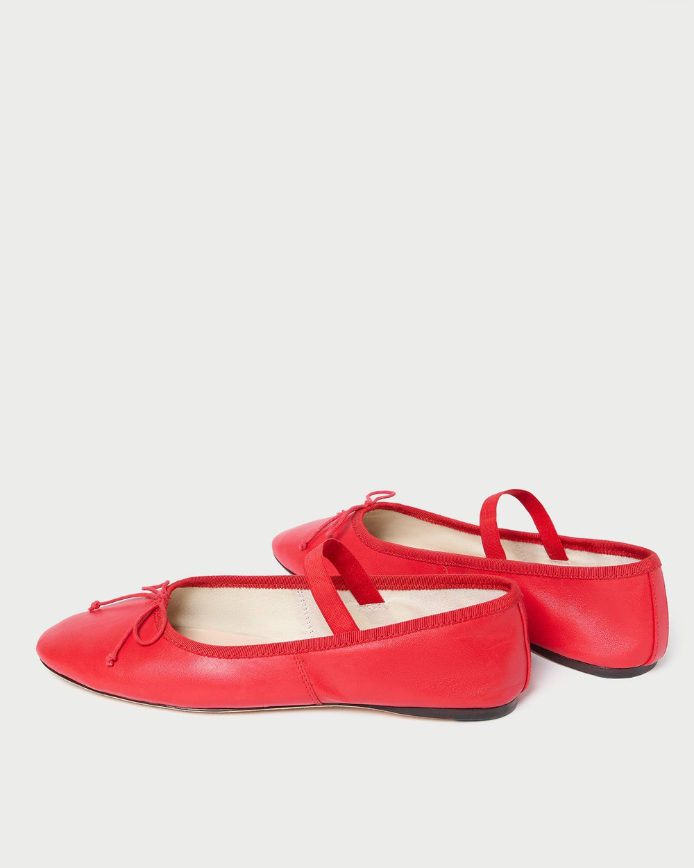 Loeffler Randall / Leonie Red Leather Ballet Flat