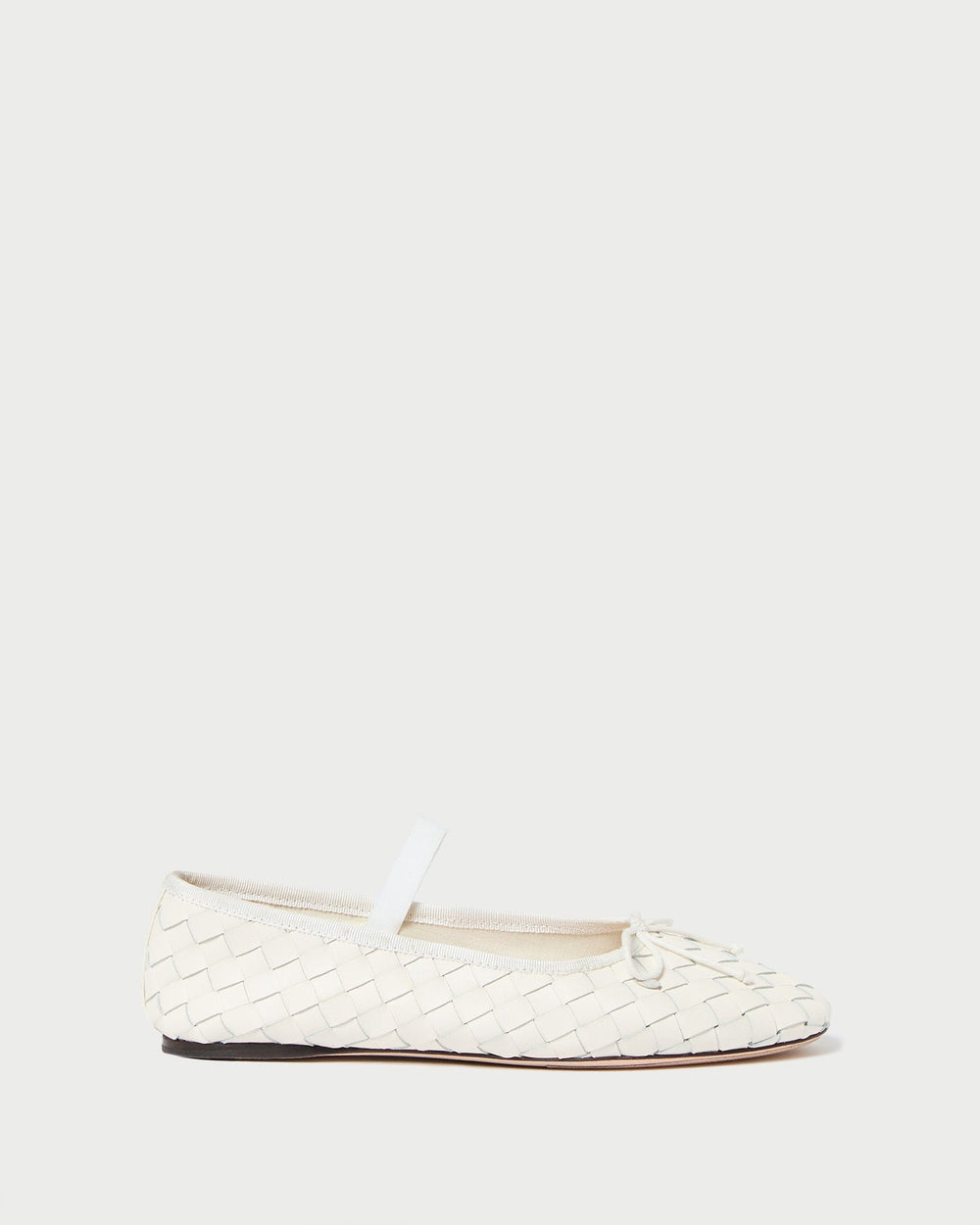 Loeffler Randall / Leonie Cream Woven Ballet Flat
