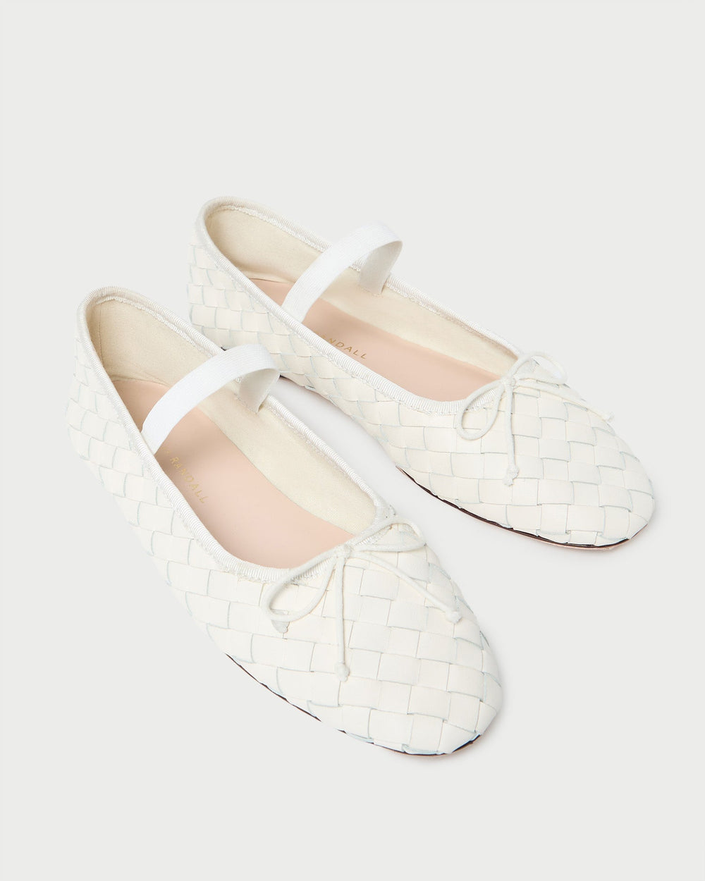 Loeffler Randall / Leonie Cream Woven Ballet Flat