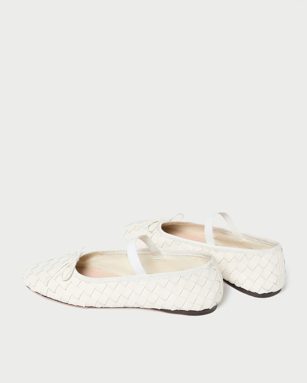 Loeffler Randall / Leonie Cream Woven Ballet Flat