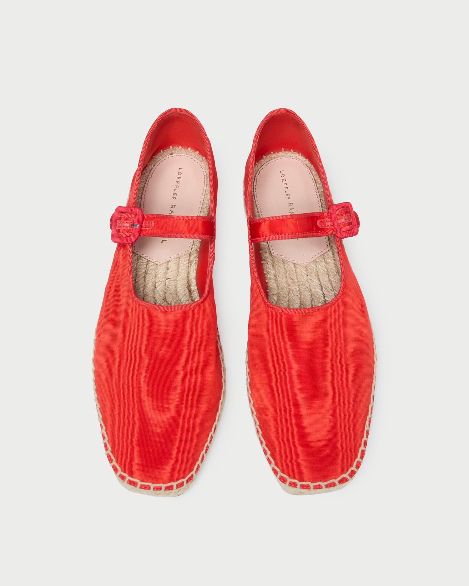 Loeffler Randall / Clover Red Moiré Espadrille