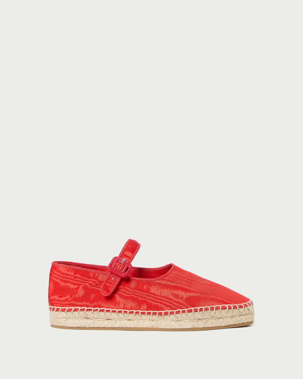 Loeffler Randall / Clover Red Moiré Espadrille