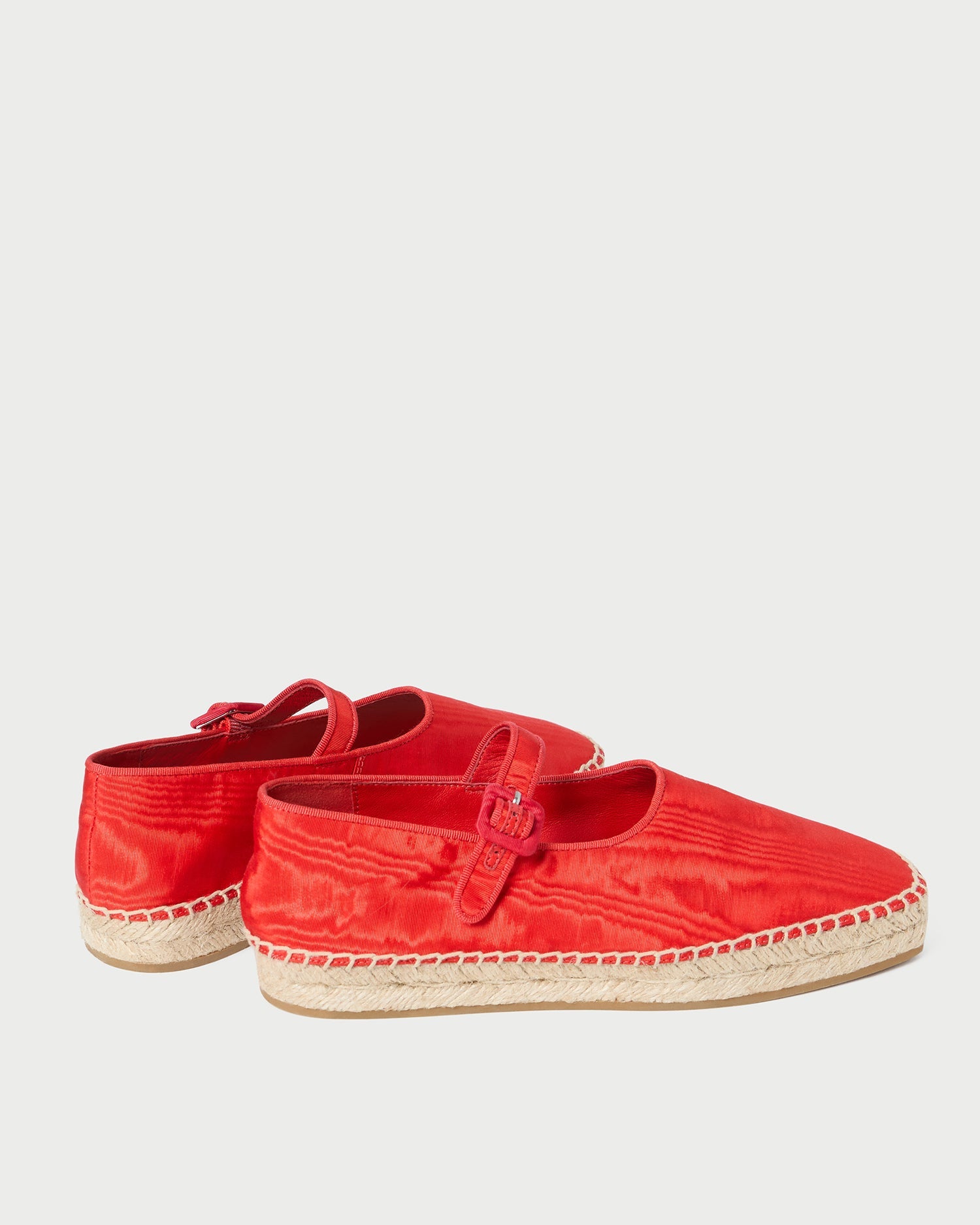Loeffler Randall / Clover Red Moiré Espadrille