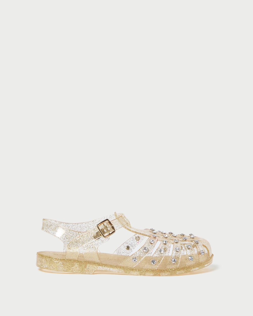 Loeffler Randall / Rhys Champagne Glitter Jelly Sandal