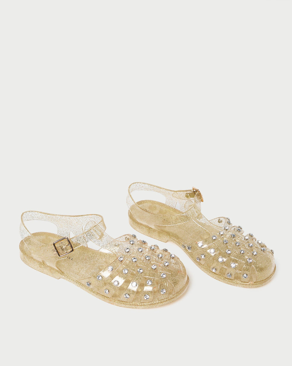 Loeffler Randall / Rhys Champagne Glitter Jelly Sandal