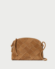 Loeffler Randall / Mallory Toffee Woven Suede Crossbody