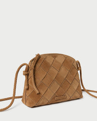 Loeffler Randall / Mallory Toffee Woven Suede Crossbody