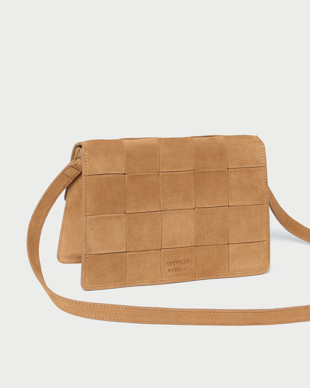 Loeffler Randall / Delphine Toffee Suede Shoulder Bag