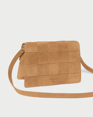 Loeffler Randall / Delphine Toffee Suede Shoulder Bag