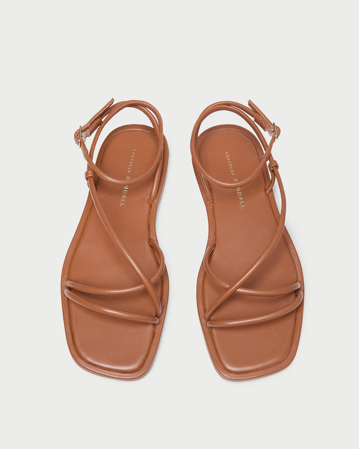 Loeffler Randall / Noor Timber Leather Flat Sandal