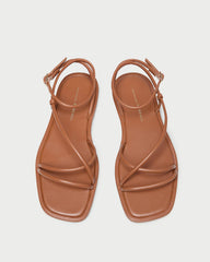 Loeffler Randall / Noor Timber Leather Flat Sandal