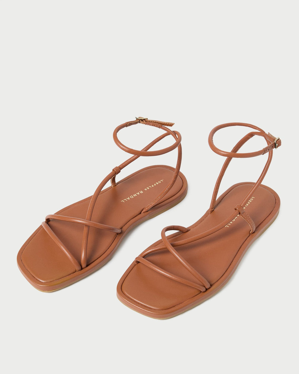 Loeffler Randall / Noor Timber Leather Flat Sandal