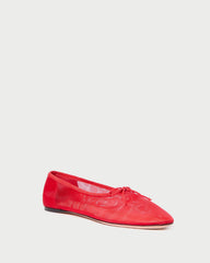 Loeffler Randall / Landon Red Mesh Ballet Flat