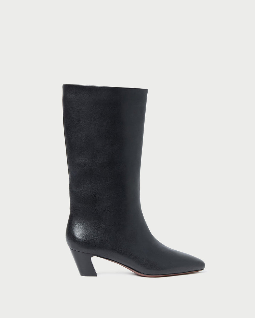 Loeffler Randall / Cleo Black Leather Mid-Calf Boot